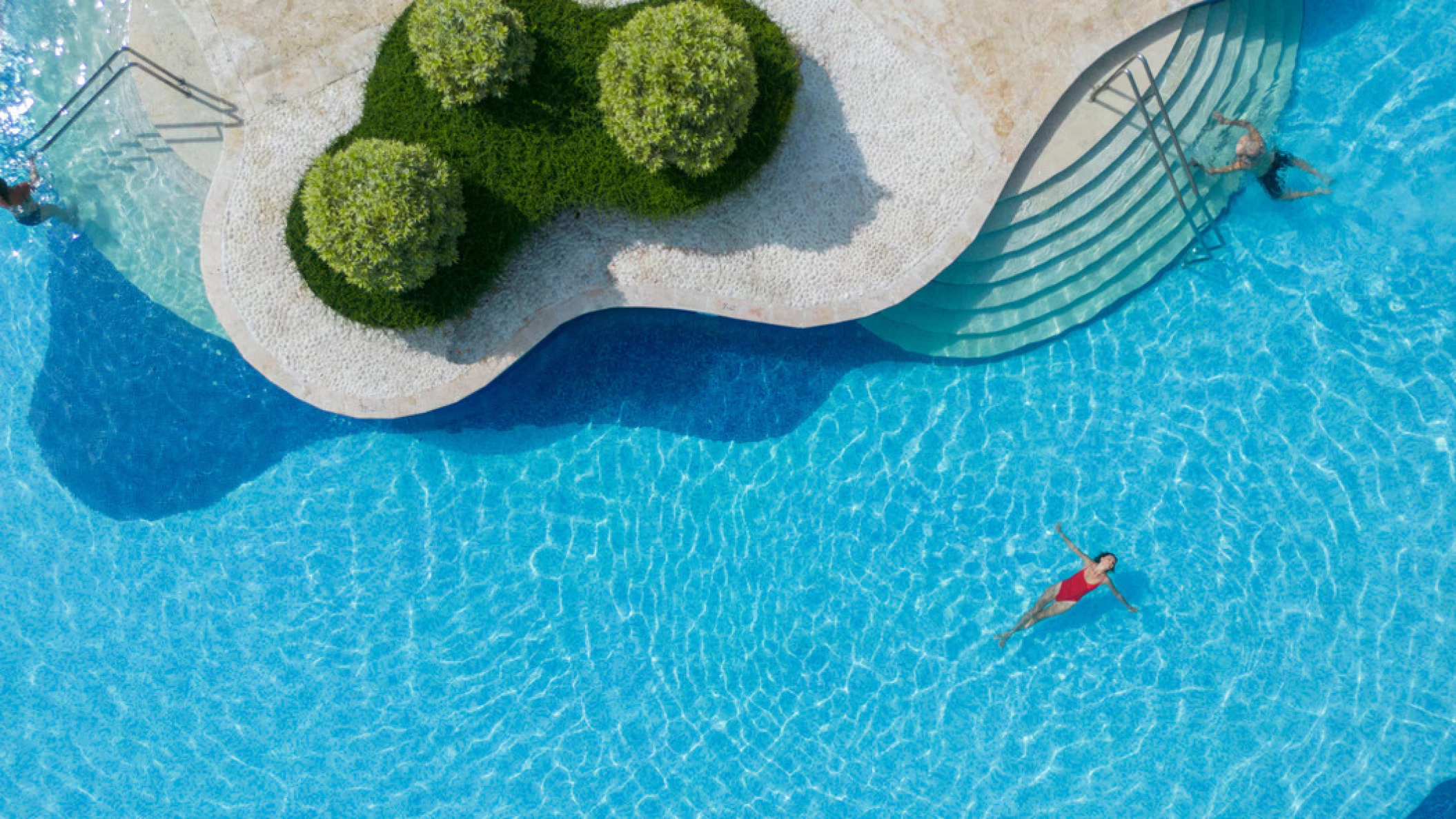 couple in the pool at Iberostar Selection Hacienda Dominicus