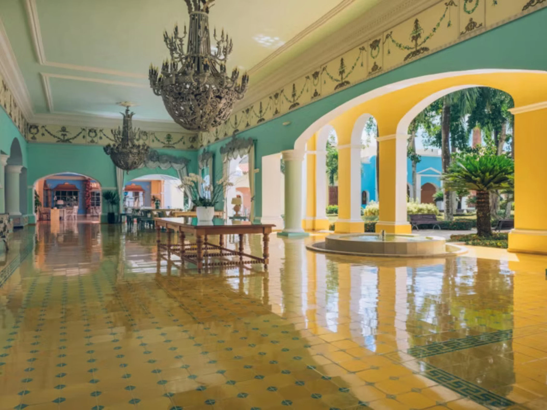 lobby of Iberostar Selection Hacienda Dominicus