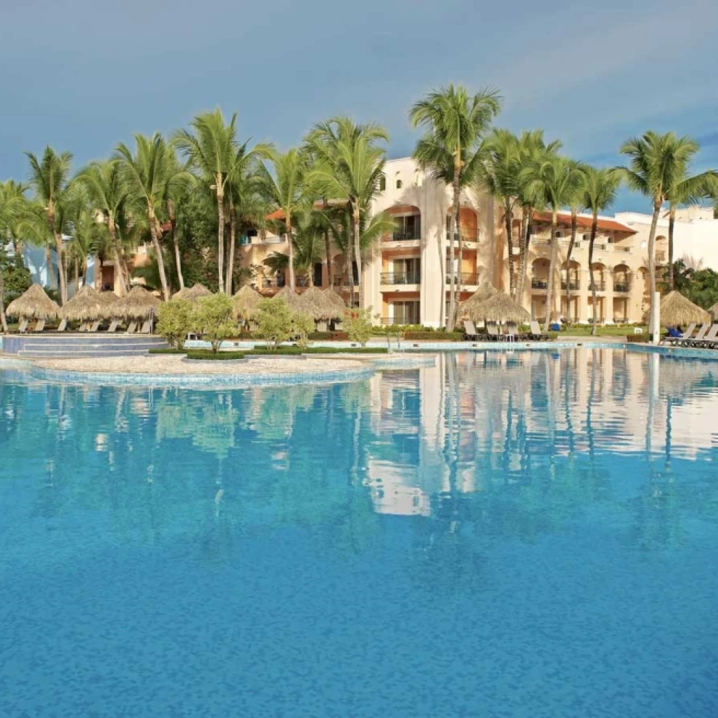 iberostar selection hacienda dominicus resort buildings and pool