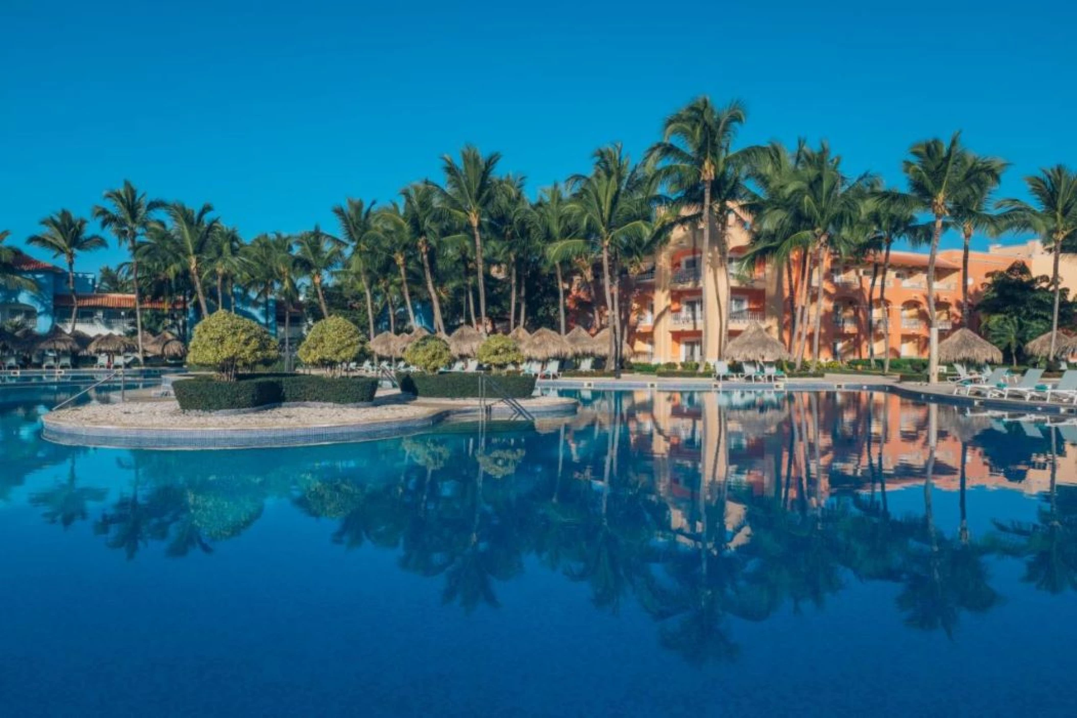 pool and buildings at Iberostar Selection Hacienda Dominicus