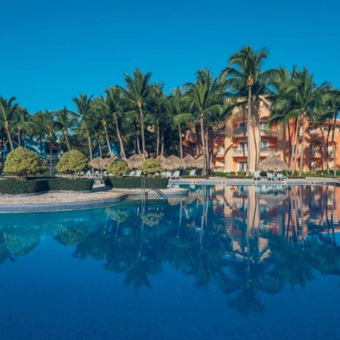 pool and buildings at Iberostar Selection Hacienda Dominicus