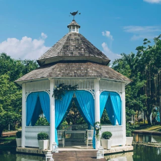 lake gazebo venue at Iberostar Selection Hacienda Dominicus