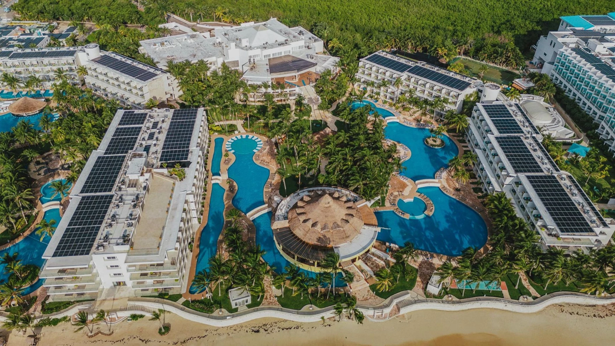 aerial view of Iberostar Selection Riviera Cancun