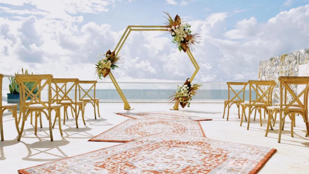 sky wedding deck venue at Iberostar Selection Riviera Cancun