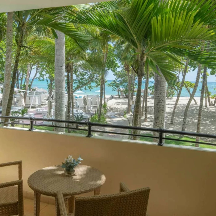 balcony of oceanview room at Iberostar Waves Costa Dorada