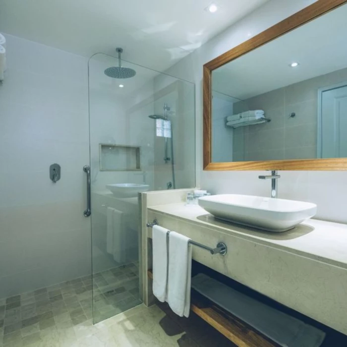 washroom of suite at Iberostar Waves Costa Dorada