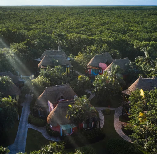 aerial view of rooms at Iberostar Waves Cozumel