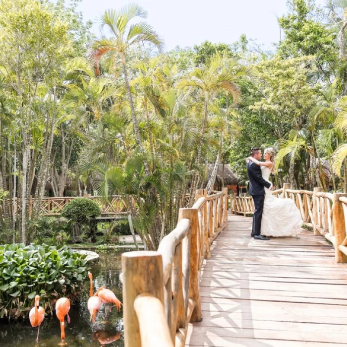 bride and groom at Iberostar Waves Cozumel