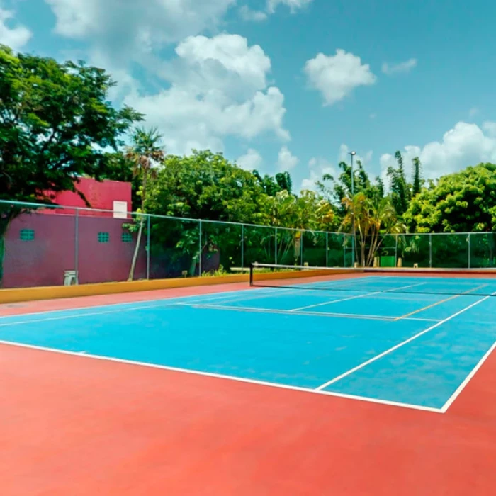 tennis court at Iberostar Waves Cozumel