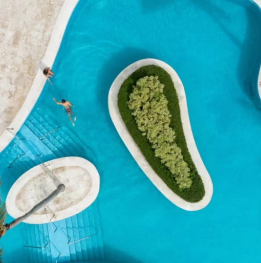 couple in the pool at Iberostar Waves Dominicana