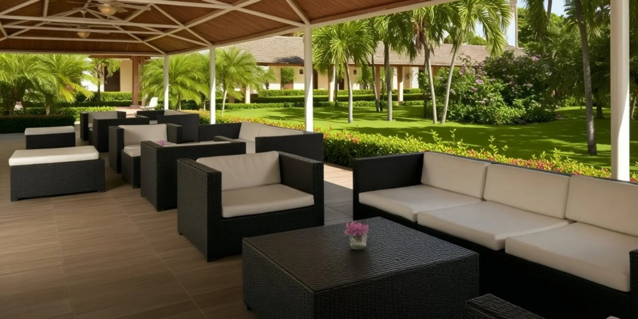 patio terrace venue at Iberostar Waves Dominicana
