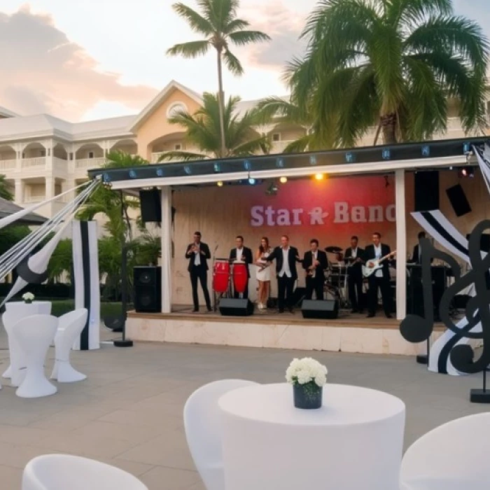 plaza musical venue at Iberostar Waves Dominicana