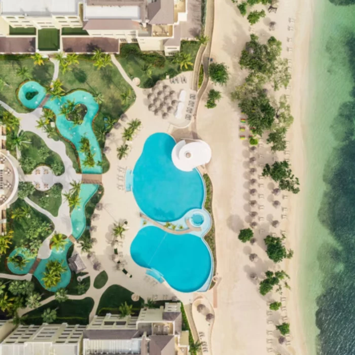 Iberostar Waves Rose Hall Beach resort top view