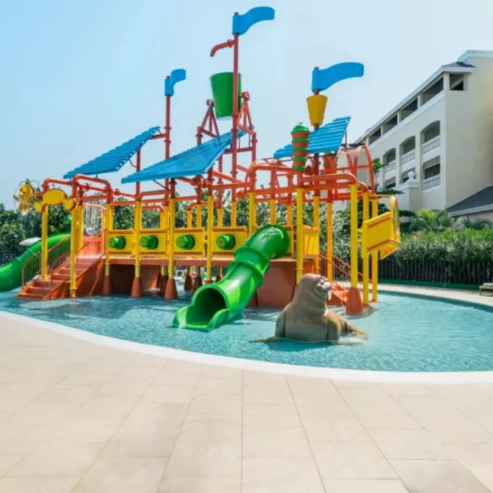 kids pool with slides at Iberostar Waves Rose Hall Beach