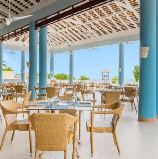 ocean view restaurant at Iberostar Waves Rose Hall Beach