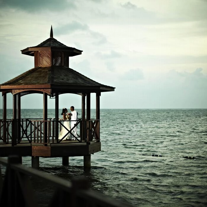 pier gazebo venue at Iberostar Waves Rose Hall Beach