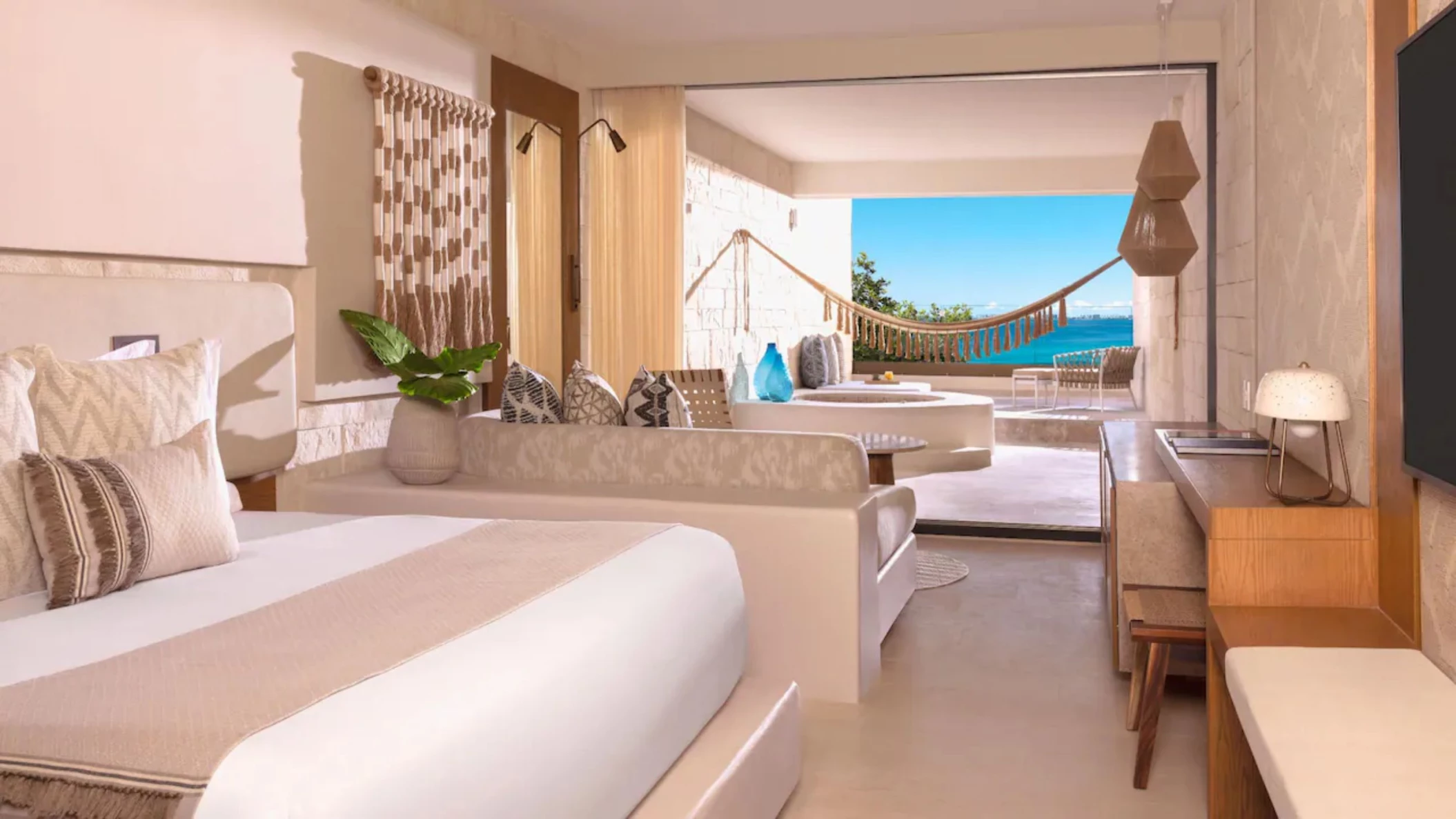 Signature Ocean View withTub suite at Impression Isla Mujeres by Secrets