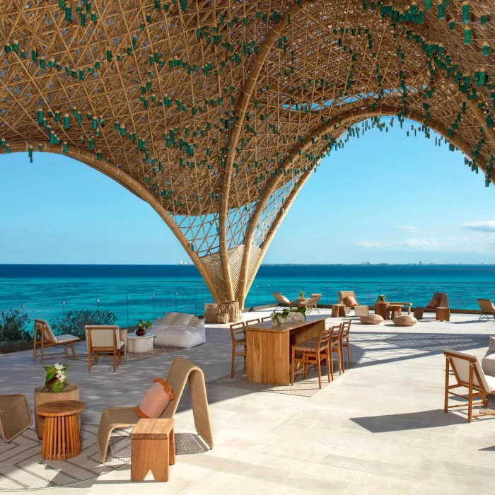 temple wedding gazebo venue at impression isla mujeres by secrets
