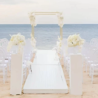 Beach Front venue at JOIA Rose Hall by Iberostar