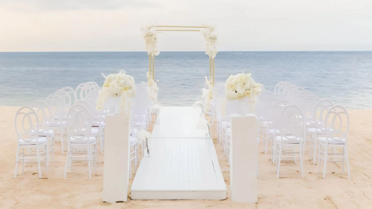 Beach Front venue at JOIA Rose Hall by Iberostar
