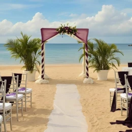 Beach front venue at JOIA Rose Hall by Iberostar