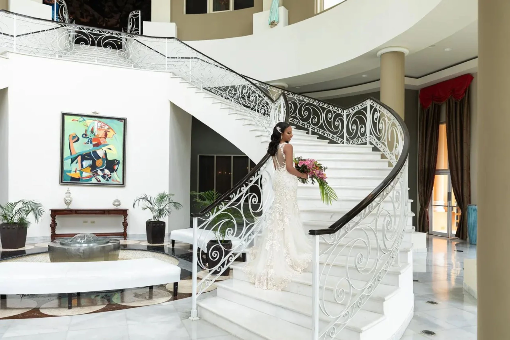 Grand Staircase venue at JOIA Rose Hall by Iberostar