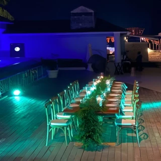 Infinity pool deck at JOIA Rose Hall by Iberostar