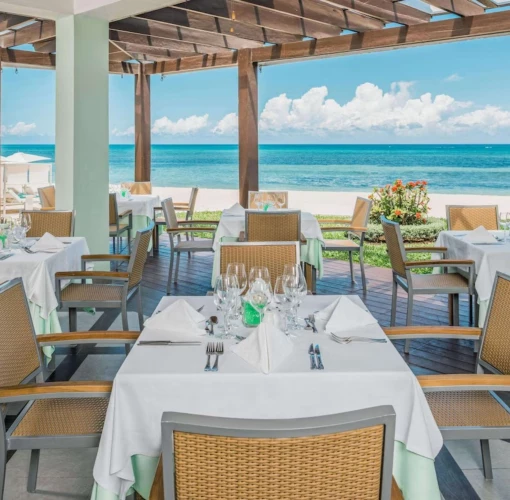 oceanfront restaurant at JOIA Rose Hall by Iberostar
