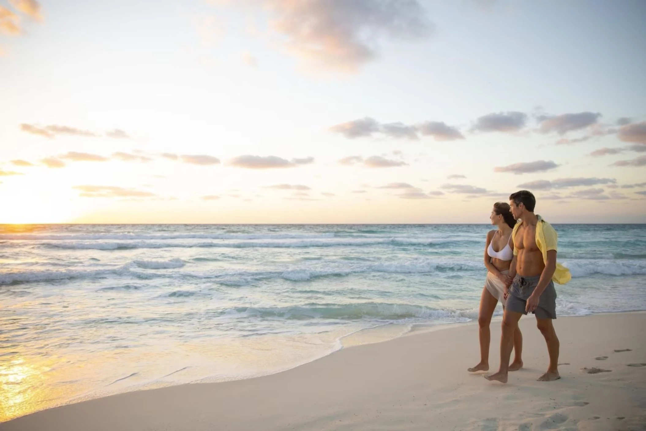 couple on the beach at Le Blanc Spa Resort Cancun