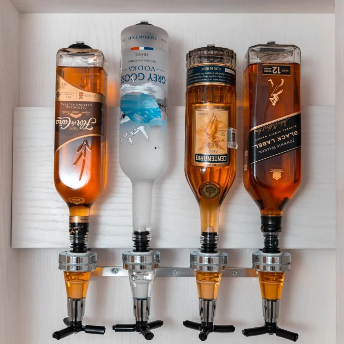 in-suite liquor dispenser at Le Blanc Spa Resort Cancun