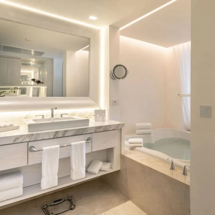 washroom of suite at Le Blanc Spa Resort Cancun