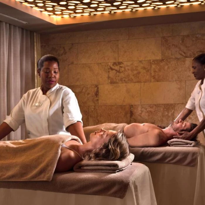 couples massage at the spa at Lopesan Costa Bavaro Resort