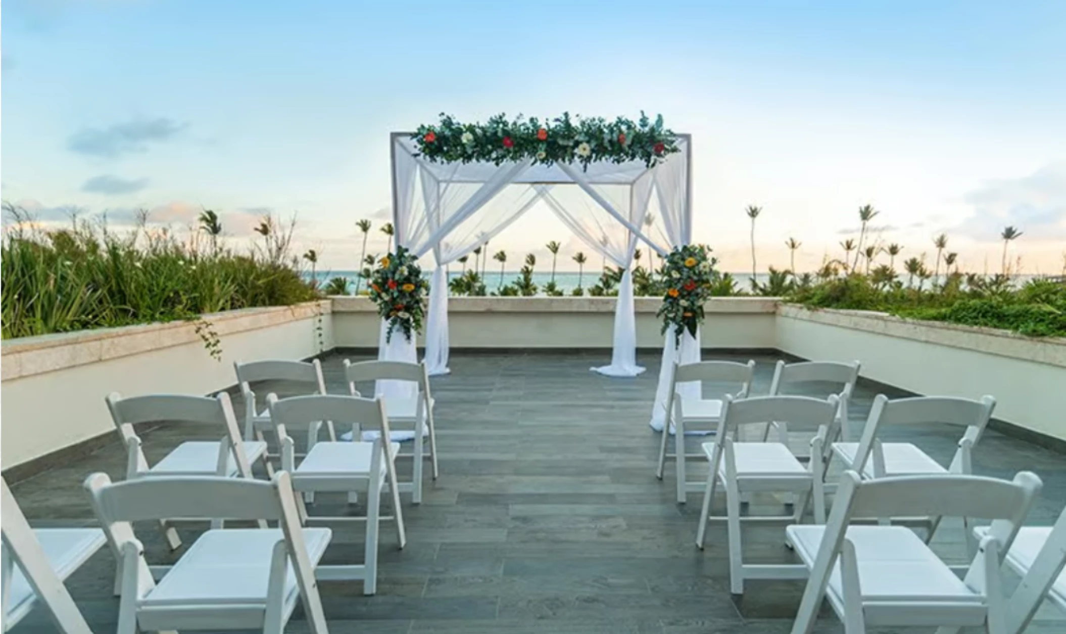 rooftop wedding venue at Lopesan Costa Bavaro Resort