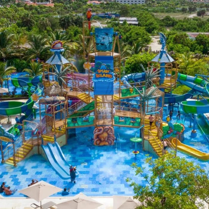 splash island waterpark at Lopesan Costa Bavaro Resort