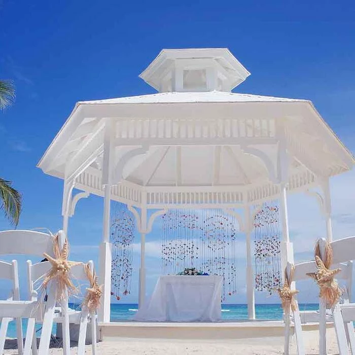 beach gazebo venue at Majestic Colonial Punta Cana