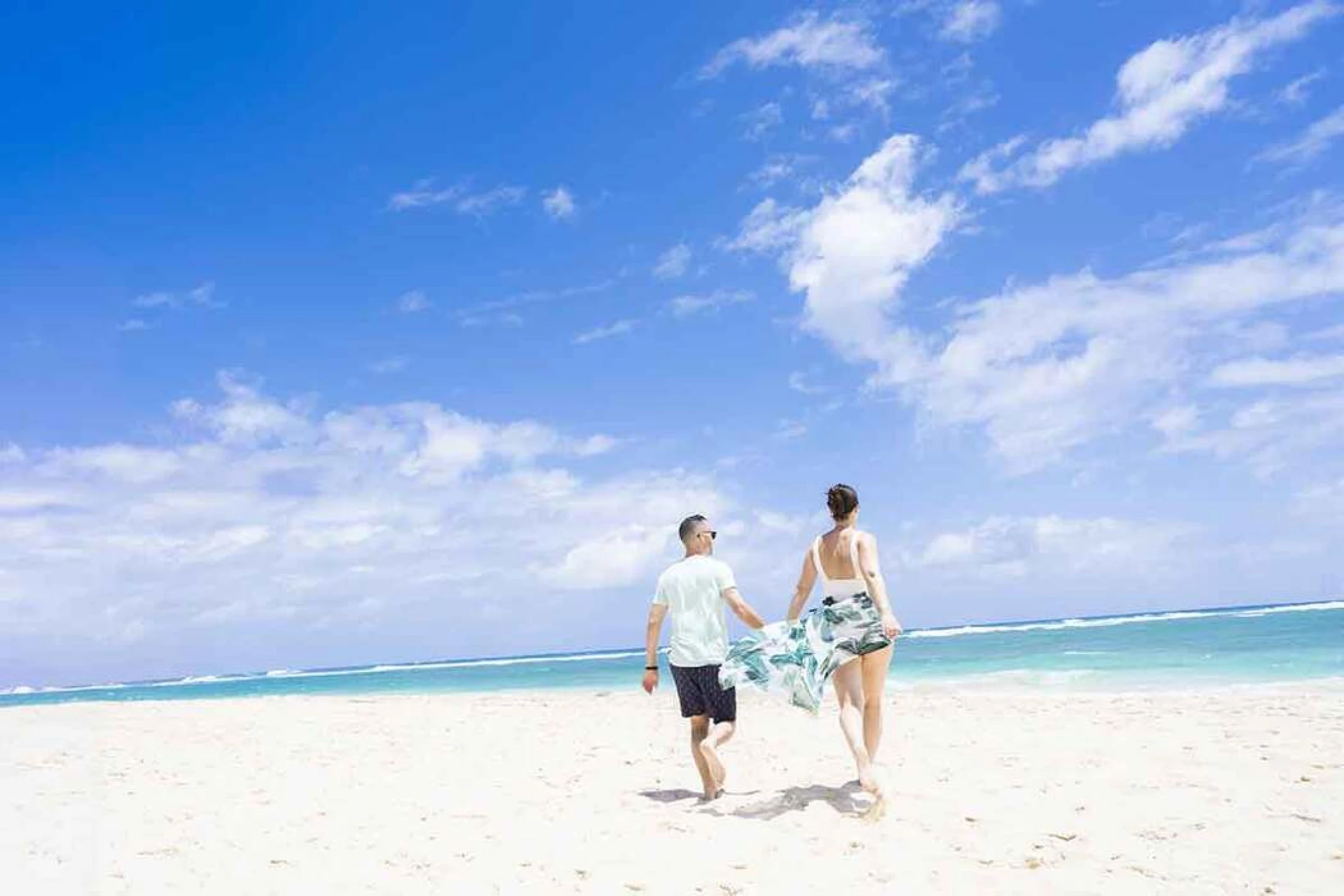couple on the beach at Majestic Colonial Punta Cana