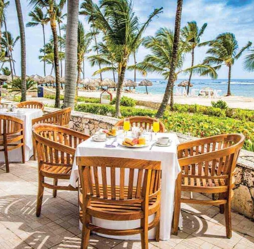 seaside restaurant at Majestic Colonial Punta Cana