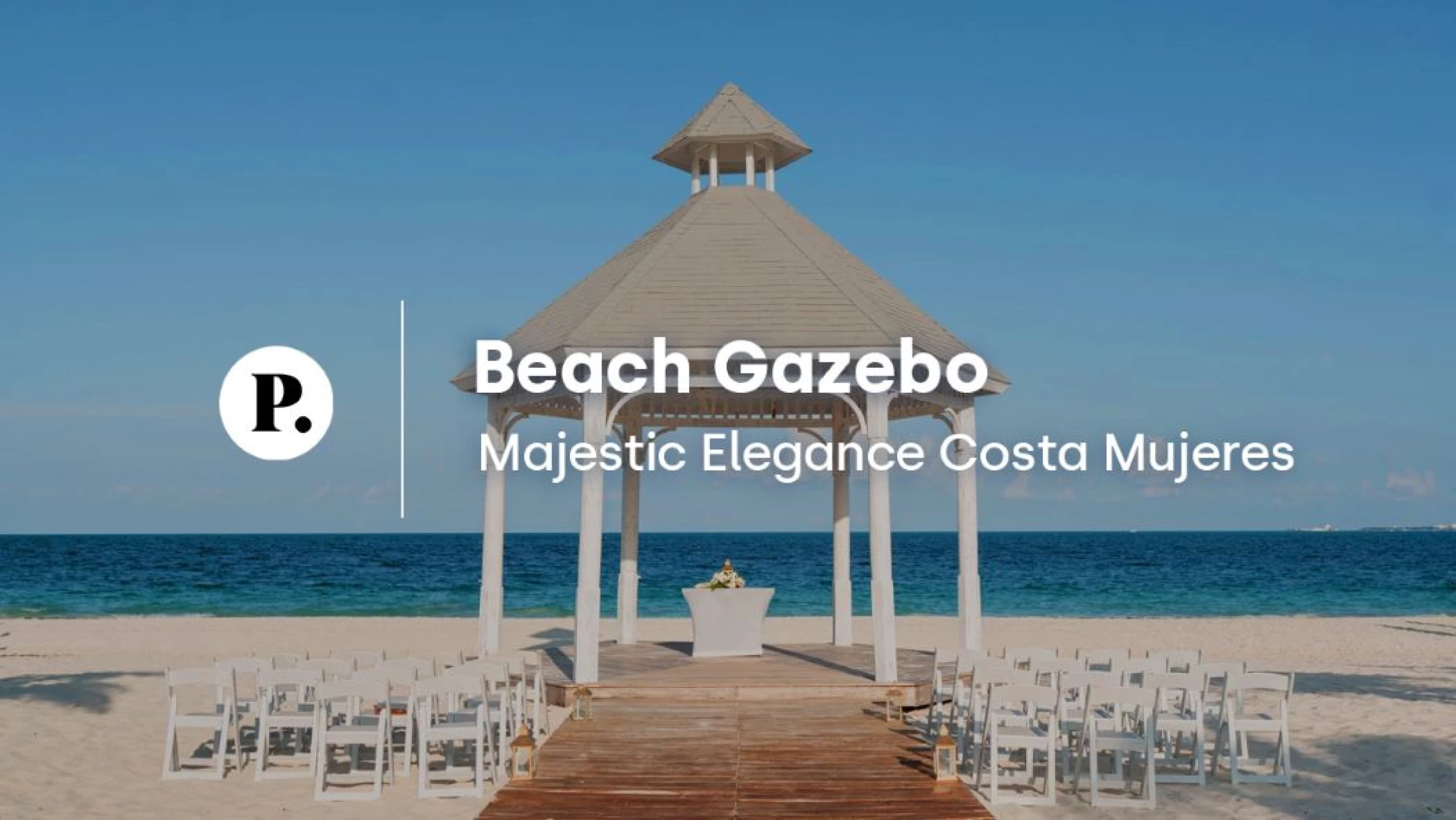 Beach Gazebo wedding venue video review at Majestic Elegance Costa Mujeres