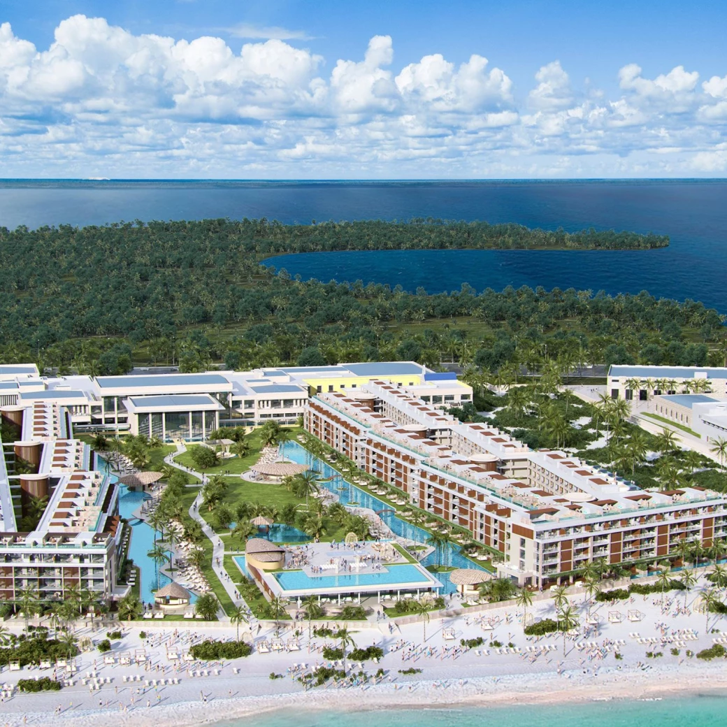 aerial view of Majestic Mirage Costa Mujeres