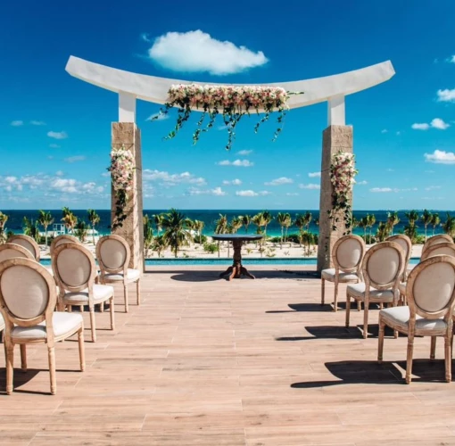 Majestic Costa Mujeres sky wedding gazebo venue