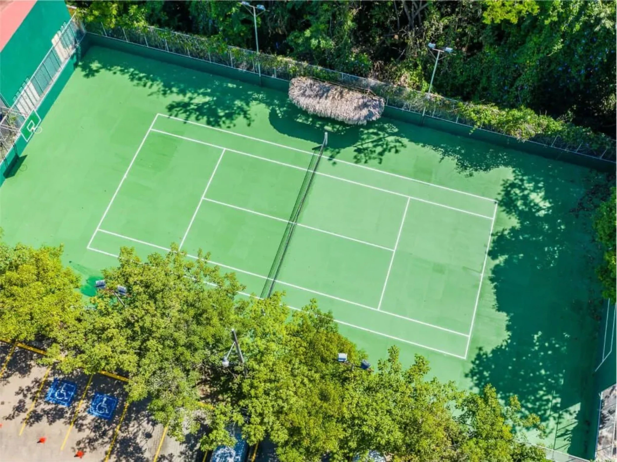 tennis court at Margaritaville Beach Resort Playa Flamingo