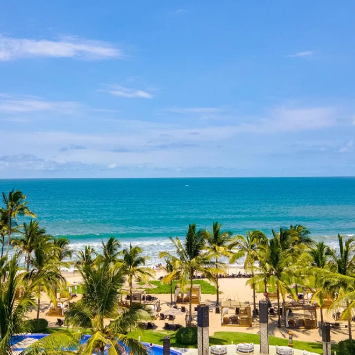 overview of the beach at Marival Distinct Luxury residences.