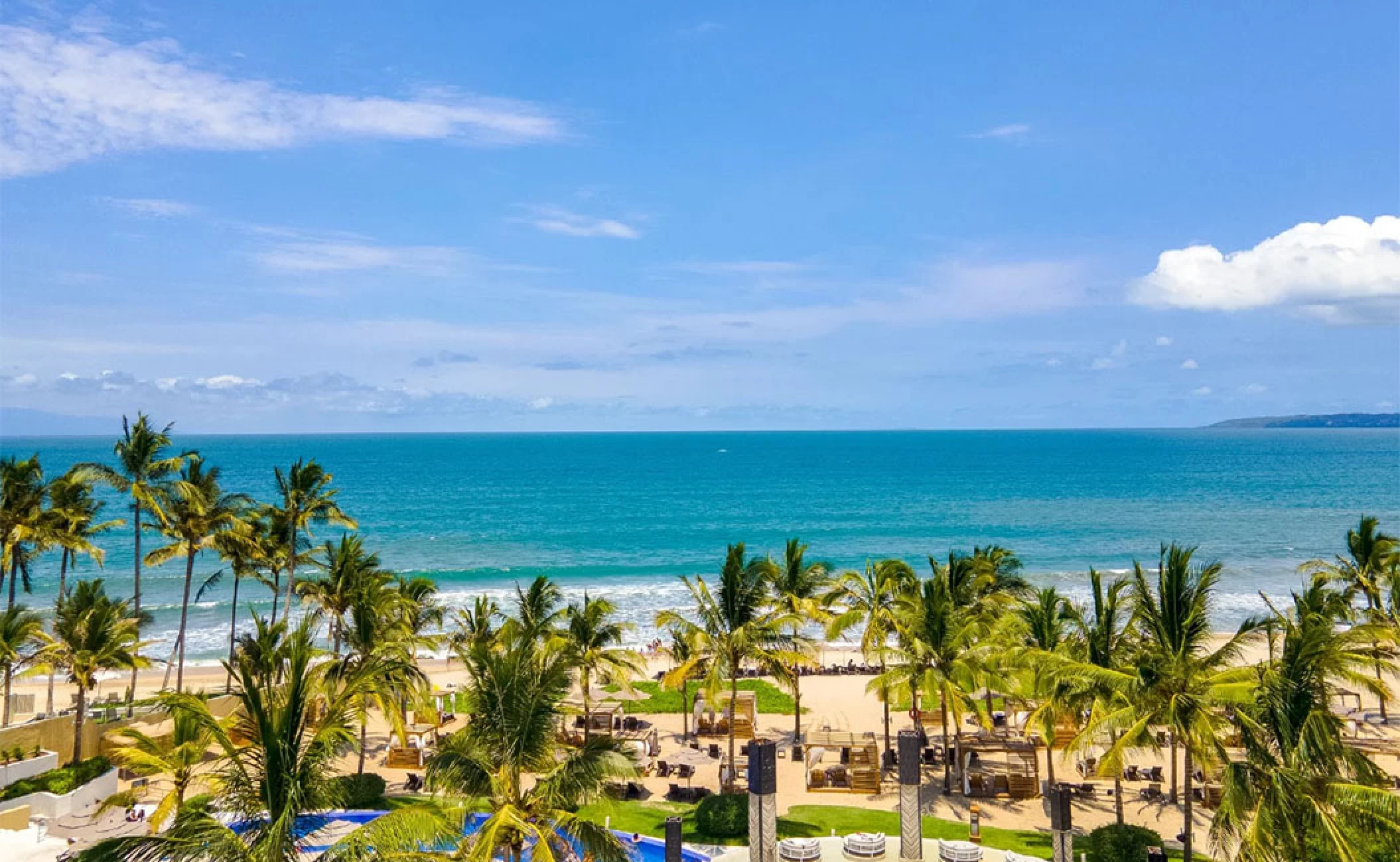 overview of the beach at Marival Distinct Luxury residences.