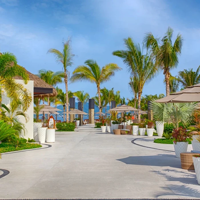 Gardens and Hallways at Marival Distinct Luxury residences.