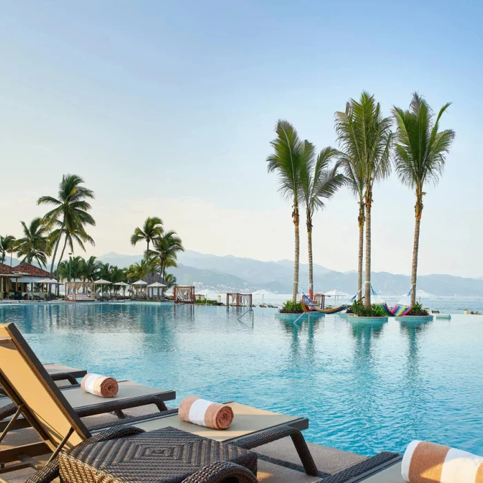 Infinity pool at Marriott Puerto Vallarta