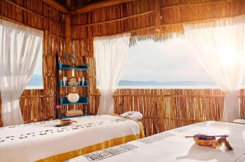 Beach side massage cabin at Marriott Puerto Vallarta