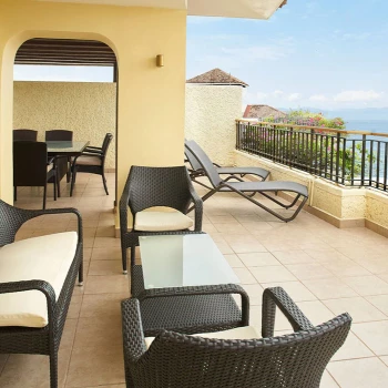 Diplomatic Suite terrace at Marriott Puerto Vallarta
