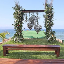 Ceremony decor on the Jetty Wedding Venue at Marriott Puerto Vallarta