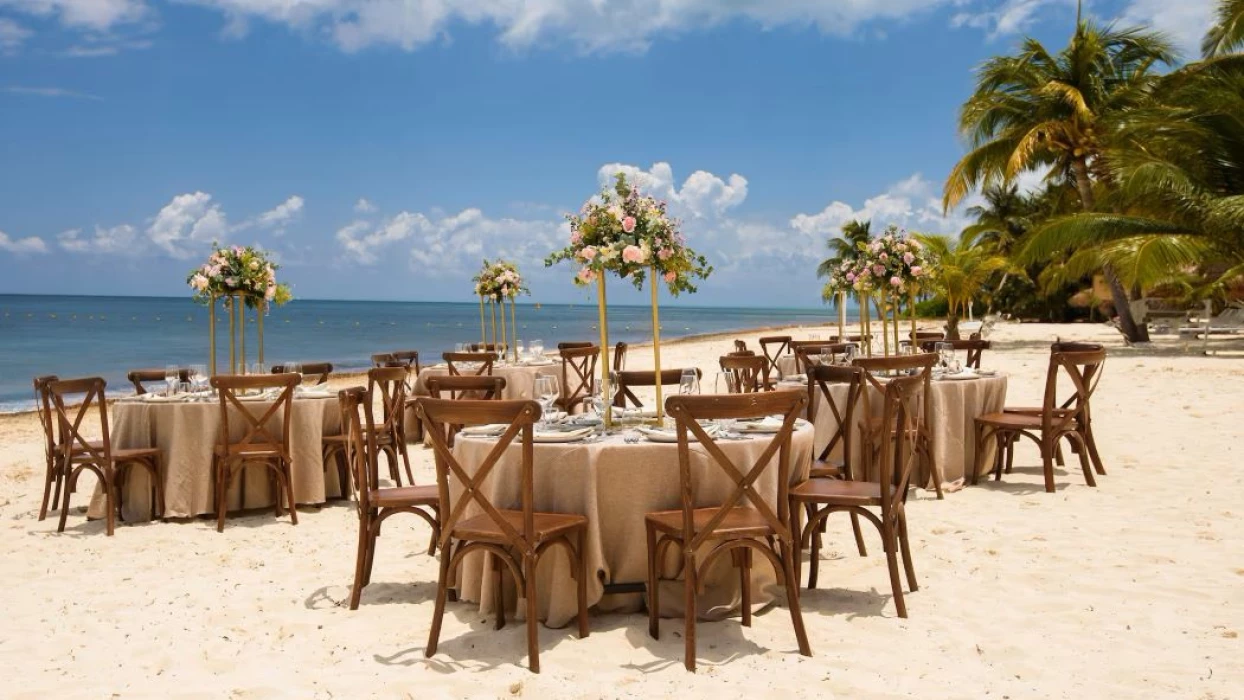 beach venue at melia cozumel