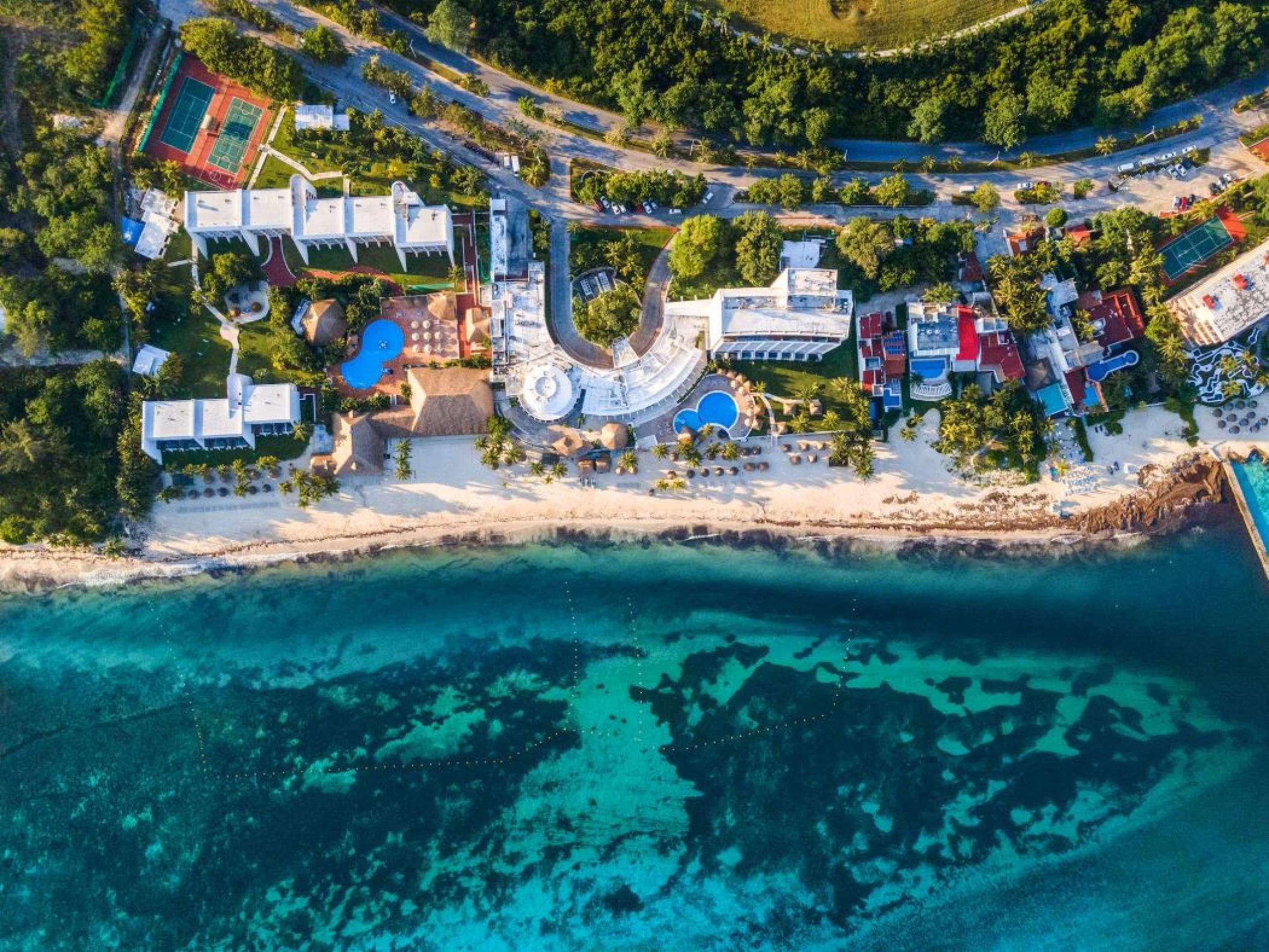 melia cozumel aerial view